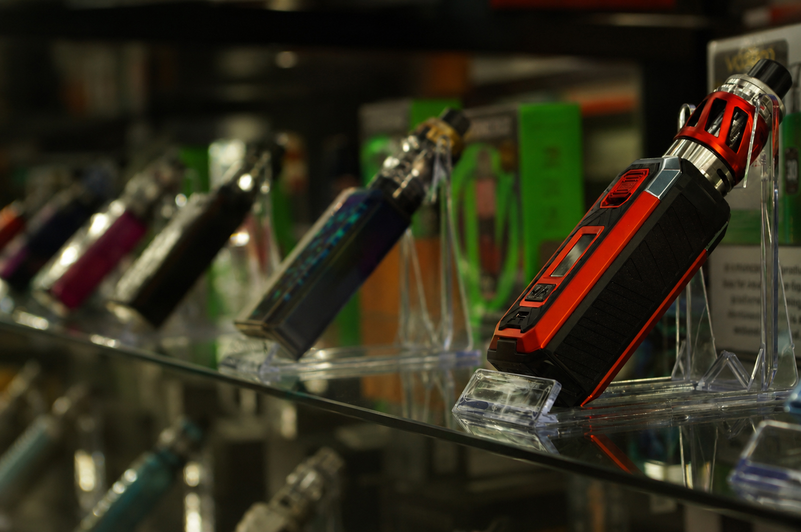 Vape product display at Mr tobacco&vape in Arvada