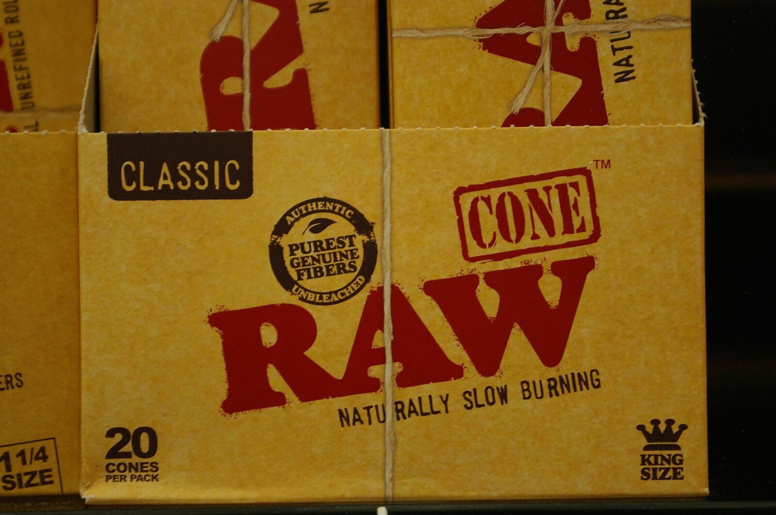 RAW cones display at Mr tobacco&vape